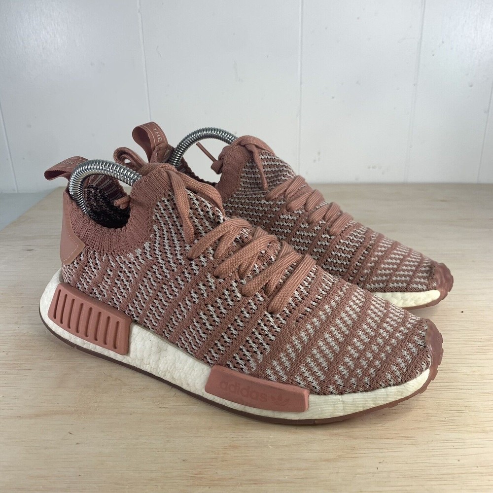 Adidas NMD R1 STLT Prime Knit CQ2028 Pink Lace Up Sneakers Shoes Women’s 8